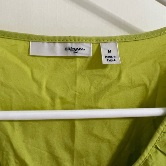 Halogen size M bright green sleeveless top - Picture 3 of 3